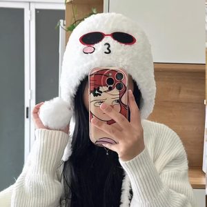 Cool Sunglasses Plush Beanie