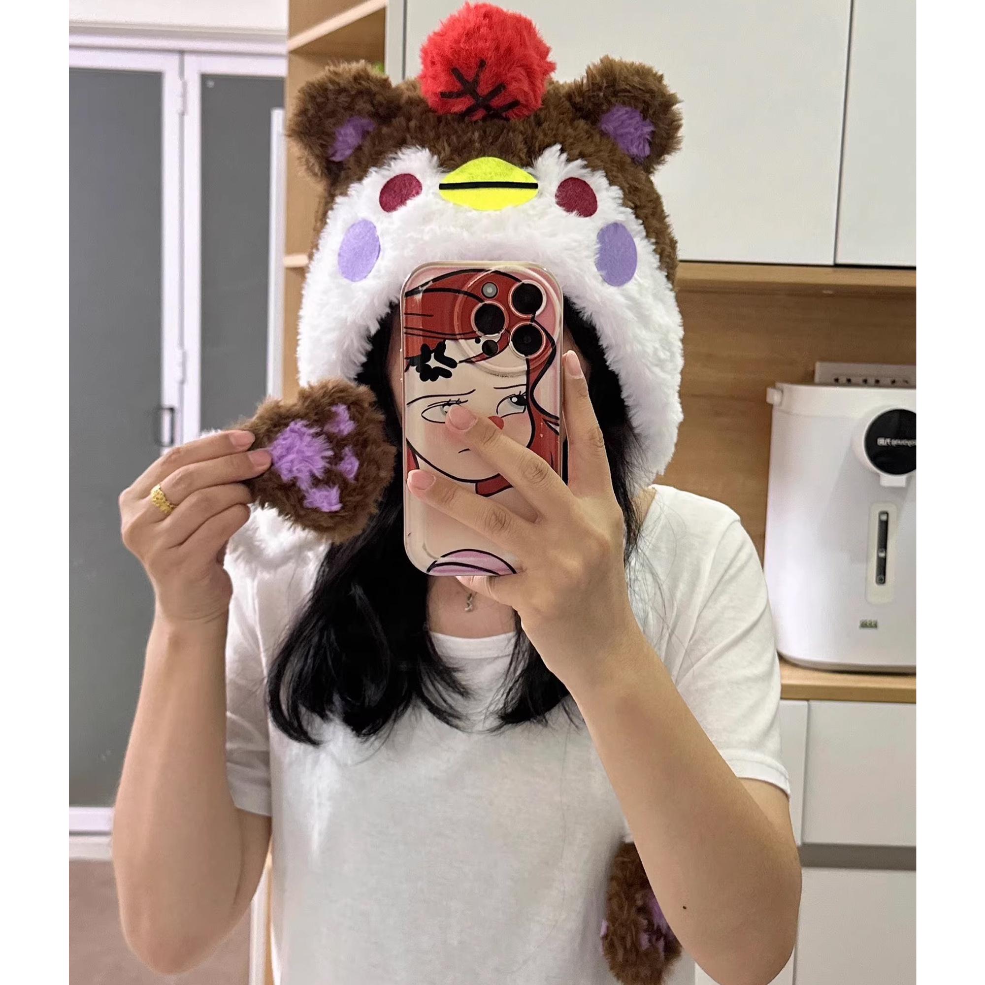 Cute Monster Plush Beanie